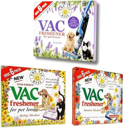 Universal Vacuum Air Freshener Discs Lavender Meadow Fragrance 3 Pack