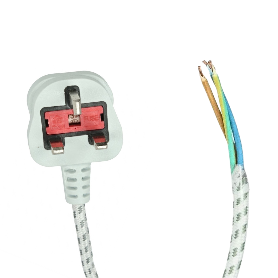 2.5m Universal Steam Iron Power Cable Lead with 13A UK Plug
