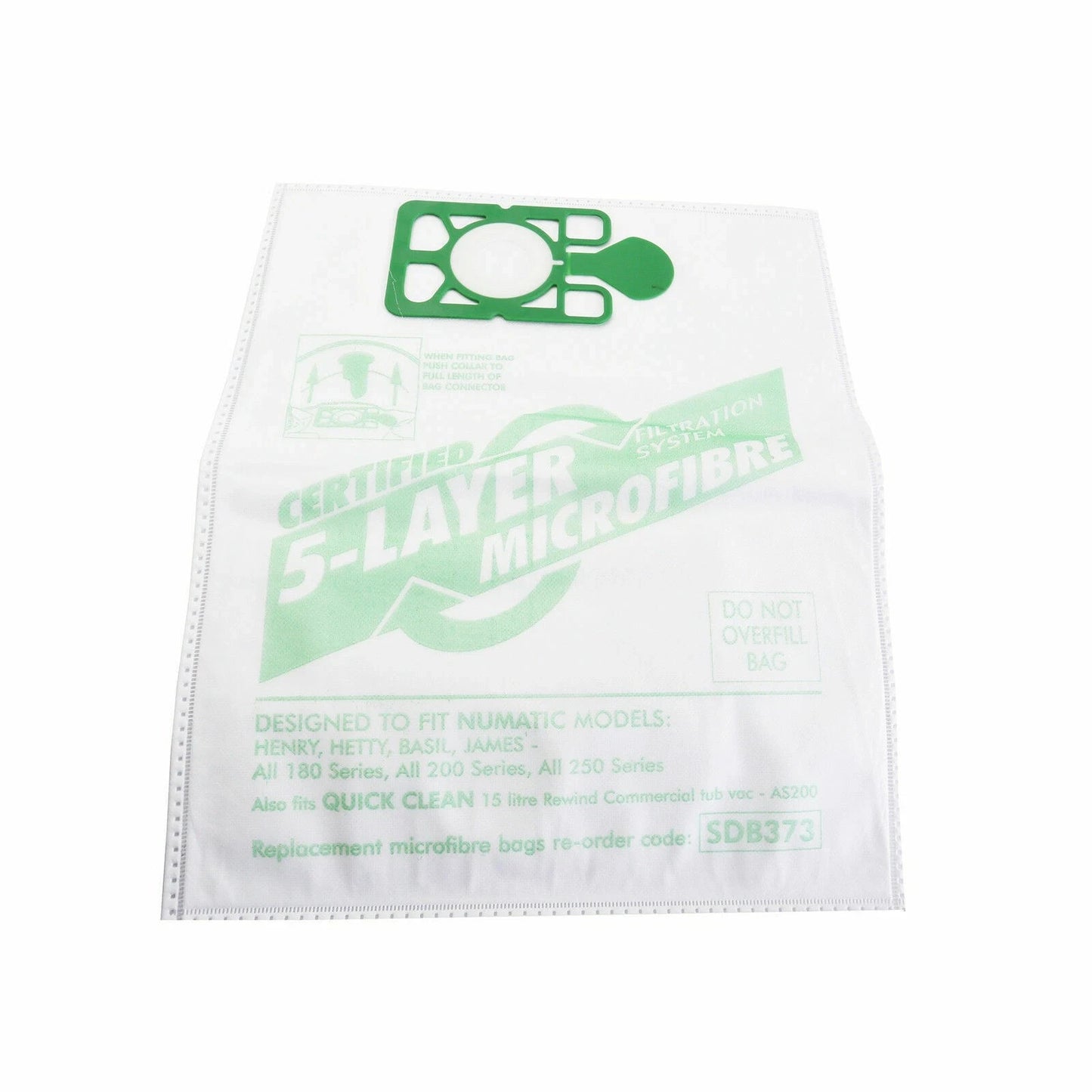 20 x Microfibre Dust Bags Compatible with Henry Hetty James NVM-1CH