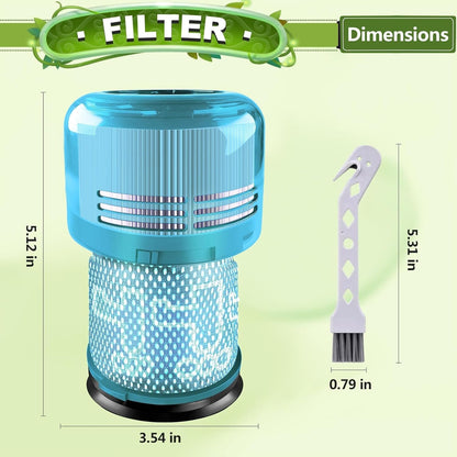 2 Pack Washable Replacement Filters for Dyson V11 V15 SV14 SV15 SV22 Vacuum