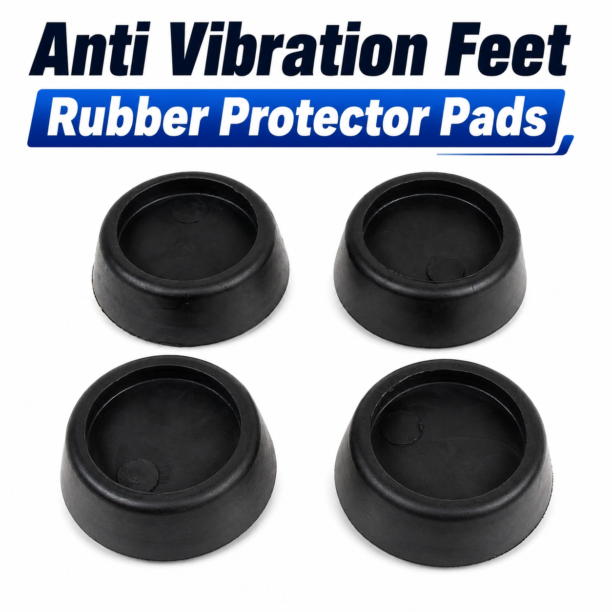 4 Pack Washing Machine Anti Vibration Pads Rubber Shock Absorber Feet