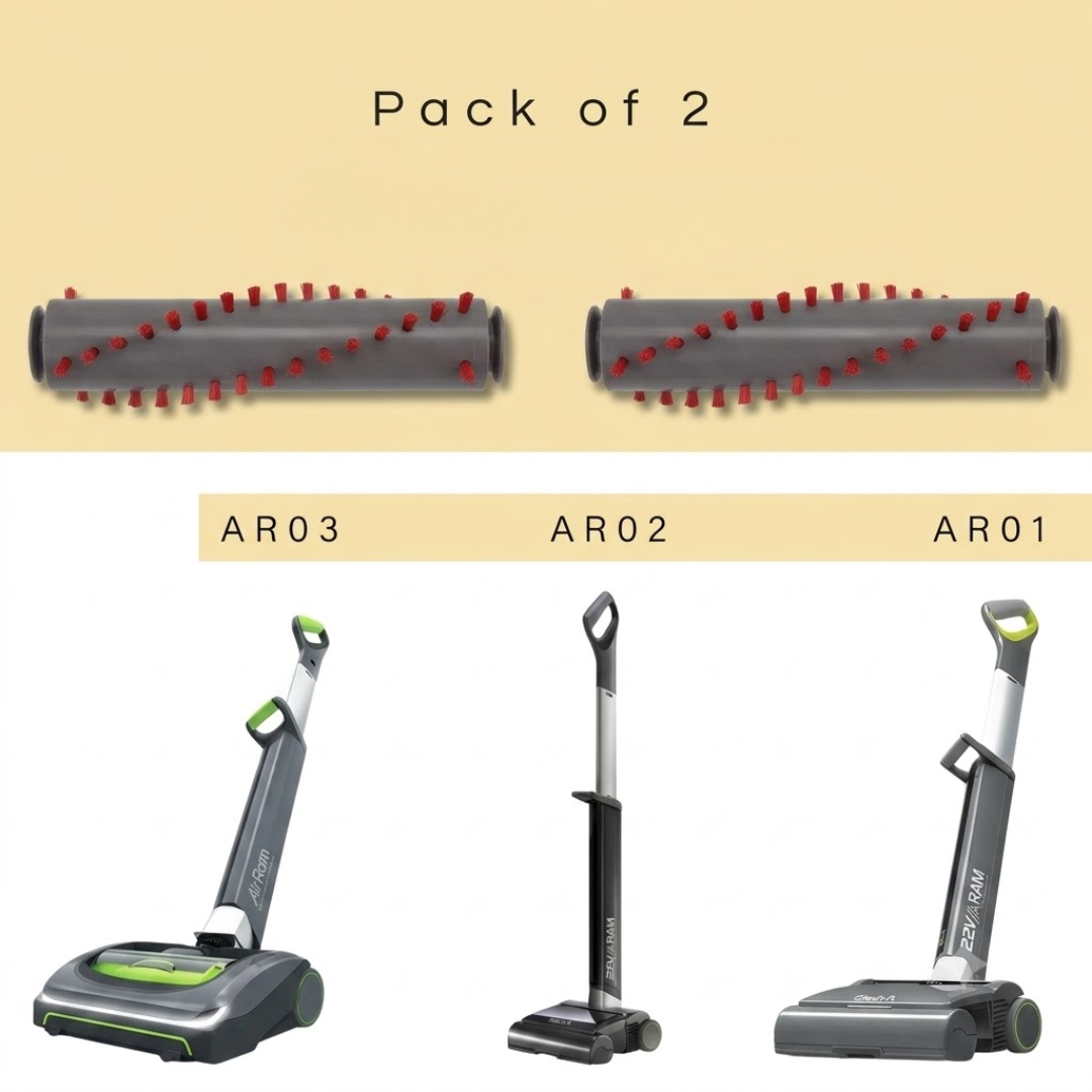 2x Replacement Vacuum Cleaner Roller Brushes Compatible with AirRam AR01 AR02 AR03