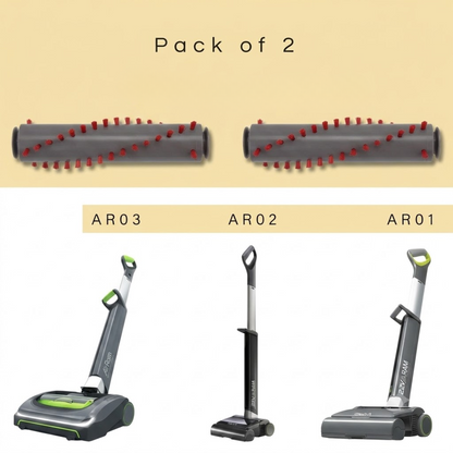 2 Pack Replacement Floor Roller Brushes Compatible with Gtech AirRam AR01 AR02 AR03