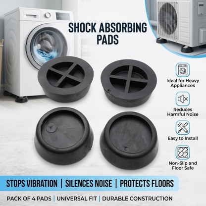 Anti Vibration Rubber Pads for Washing Machine & Tumble Dryer 4 Pack