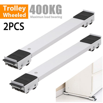 Heavy Duty Adjustable Appliance Trolley for Washing Machine Tumble Dryer Moving Rollers