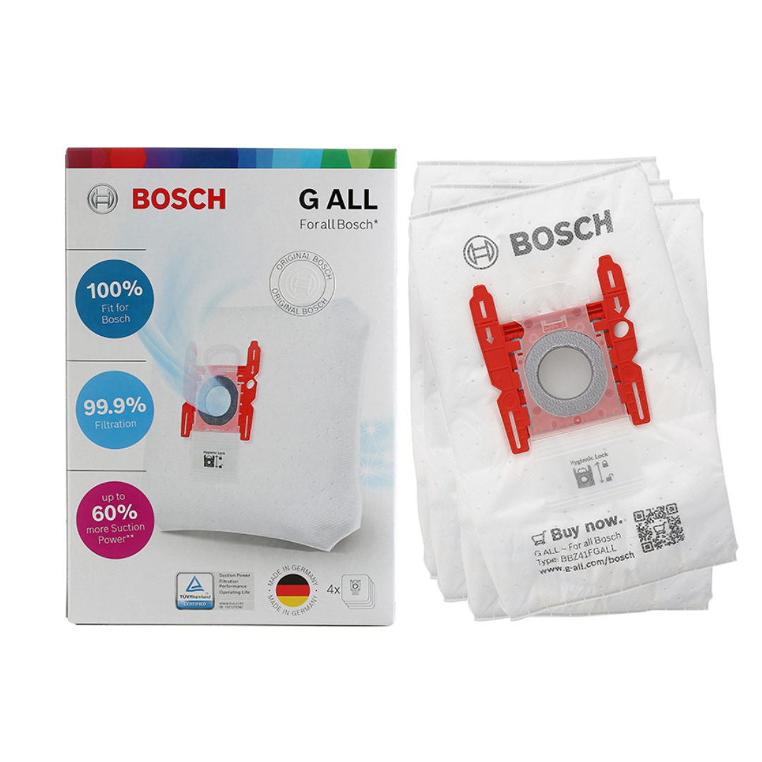 Bosch Type G Replacement Vacuum Bags 4 Pack for BSGL4 BSG4 BSG6 BSG7