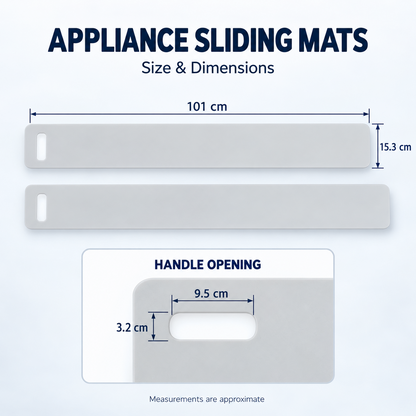 Heavy Duty Appliance Moving Ski Sliders for Washing Machine Tumble Dryer Fridge Dishwasher – 2 Pack