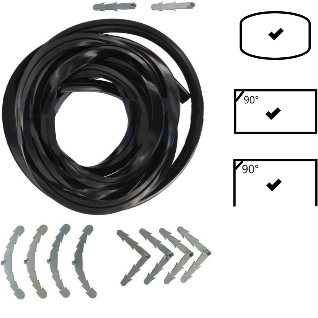 2.92m Universal Oven Door Rubber Seal Strip Compatible with Neff Beko Bosch Indesit