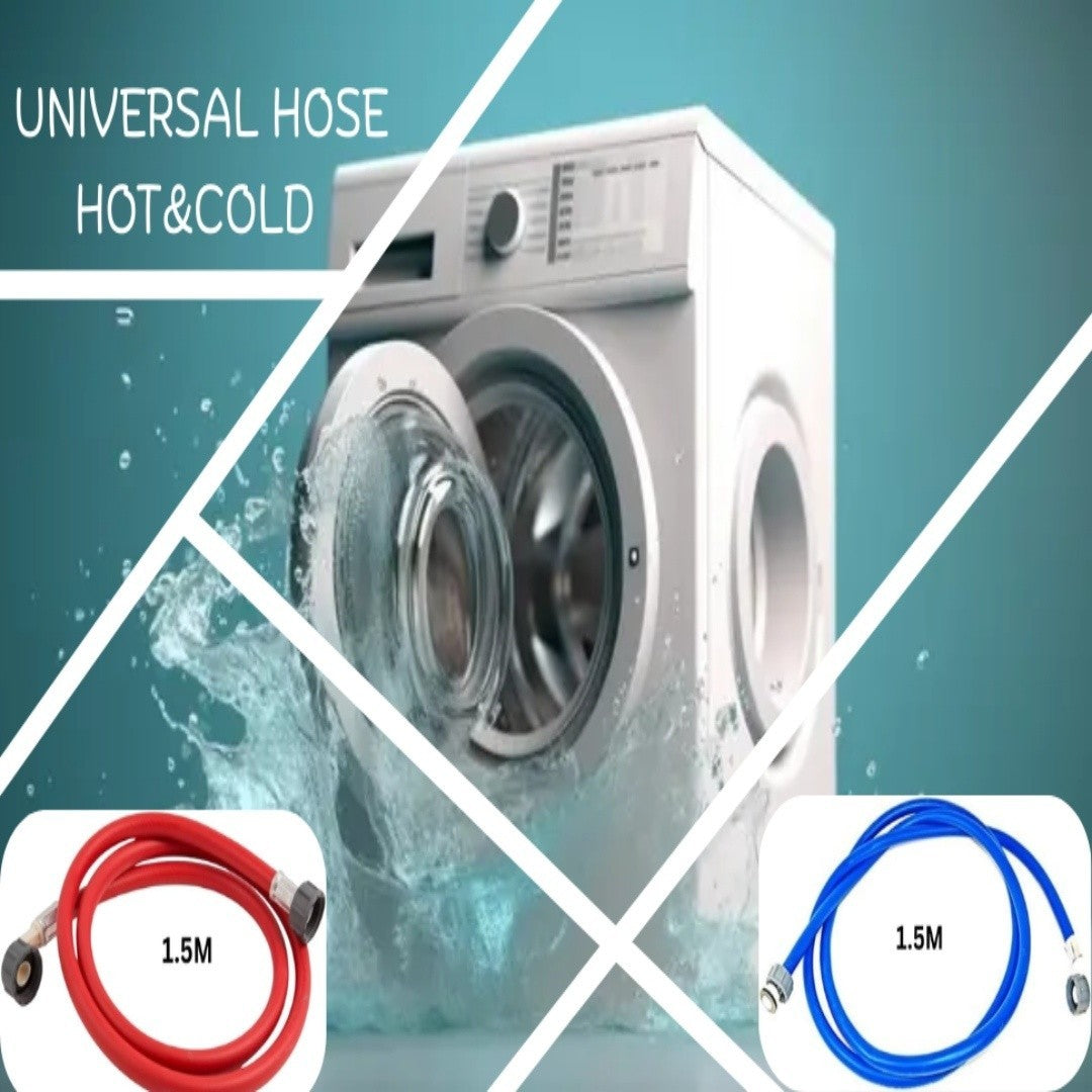 1.5m Washing Machine Inlet Hose Universal Hot Cold Water Fill Connection Pipe