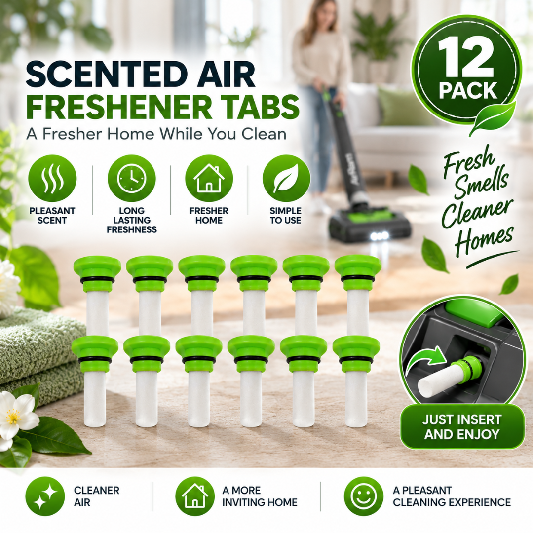 12 Scented Air Freshener Tabs for Gtech AirRam MK2 K9 Pro Multi Vacuum