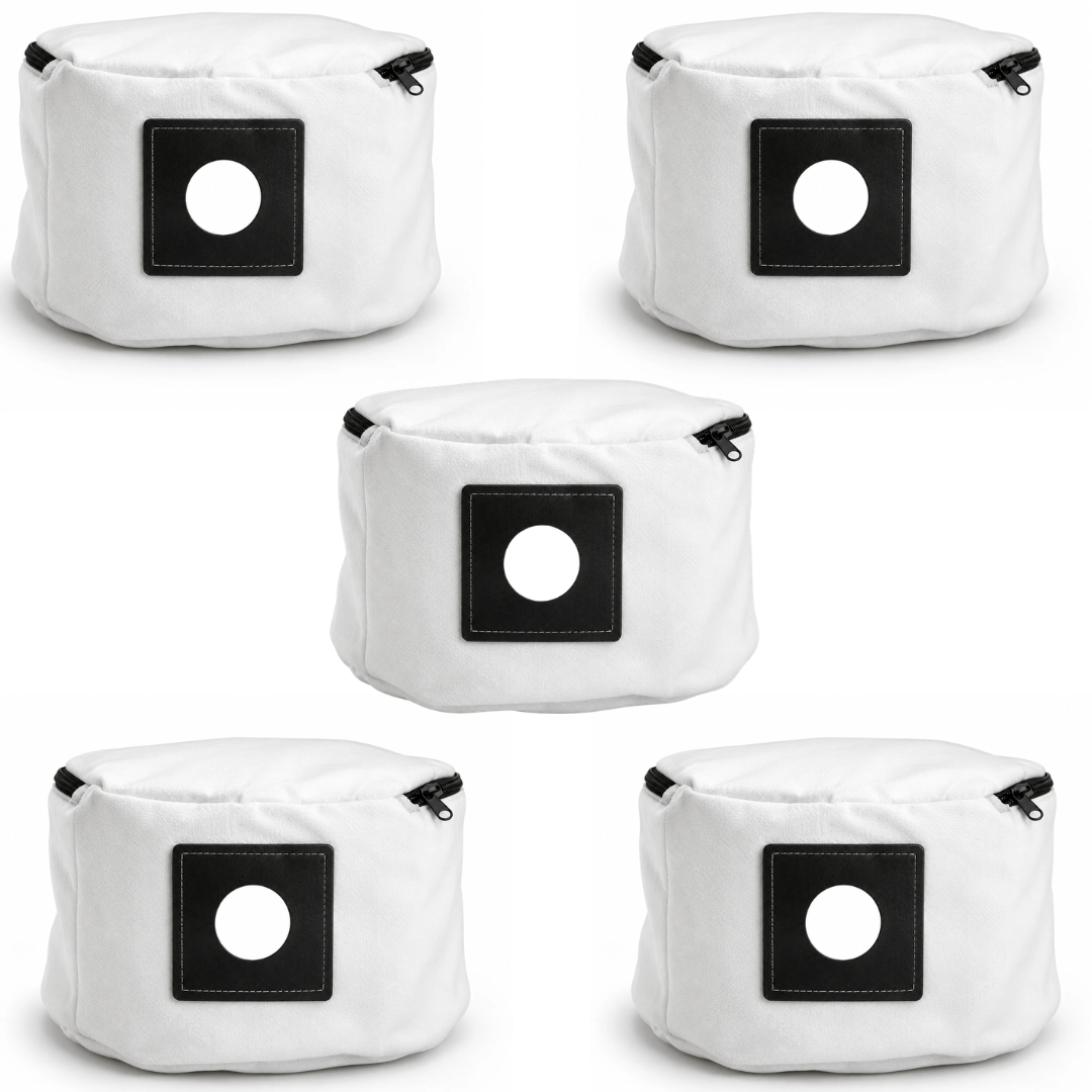 5x Reusable Cloth Vacuum Dust Bags for Henry Turbocare NRV204 Edward Cleaners