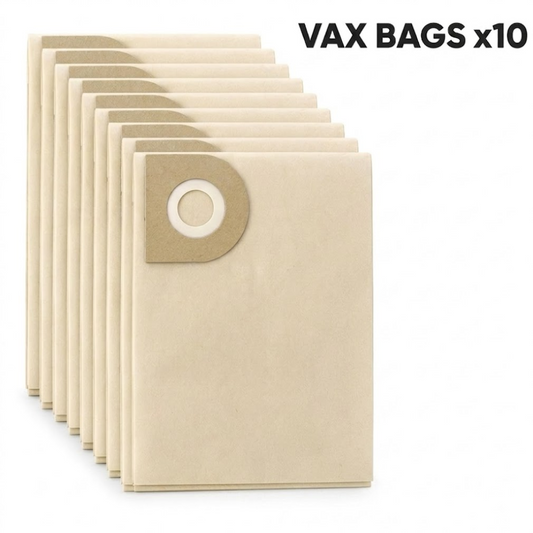 10 Pack Vacuum Dust Bags Compatible with Vax Cylinder & Multifunction Vacuum 6131 121 5000