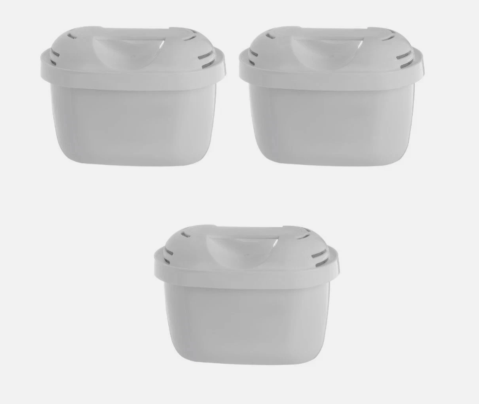3 Pack Water Filter Cartridges Compatible with Brita Maxtra+ Maxtra Pro Limescale Reduction