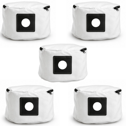 5 Pack Washable Cloth Dust Bags Compatible with Henry Turbocare NRV204 Edward Vacuum Cleaners