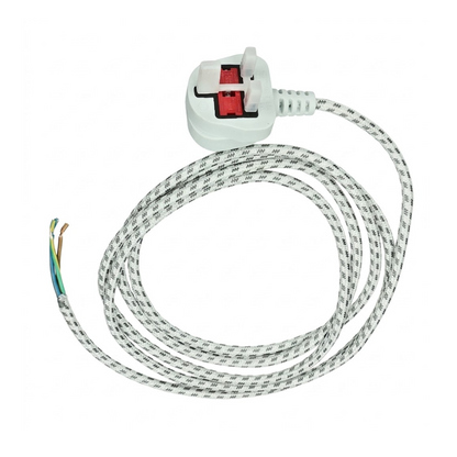 2.5m Universal Steam Iron Power Cable Lead with 13A UK Plug
