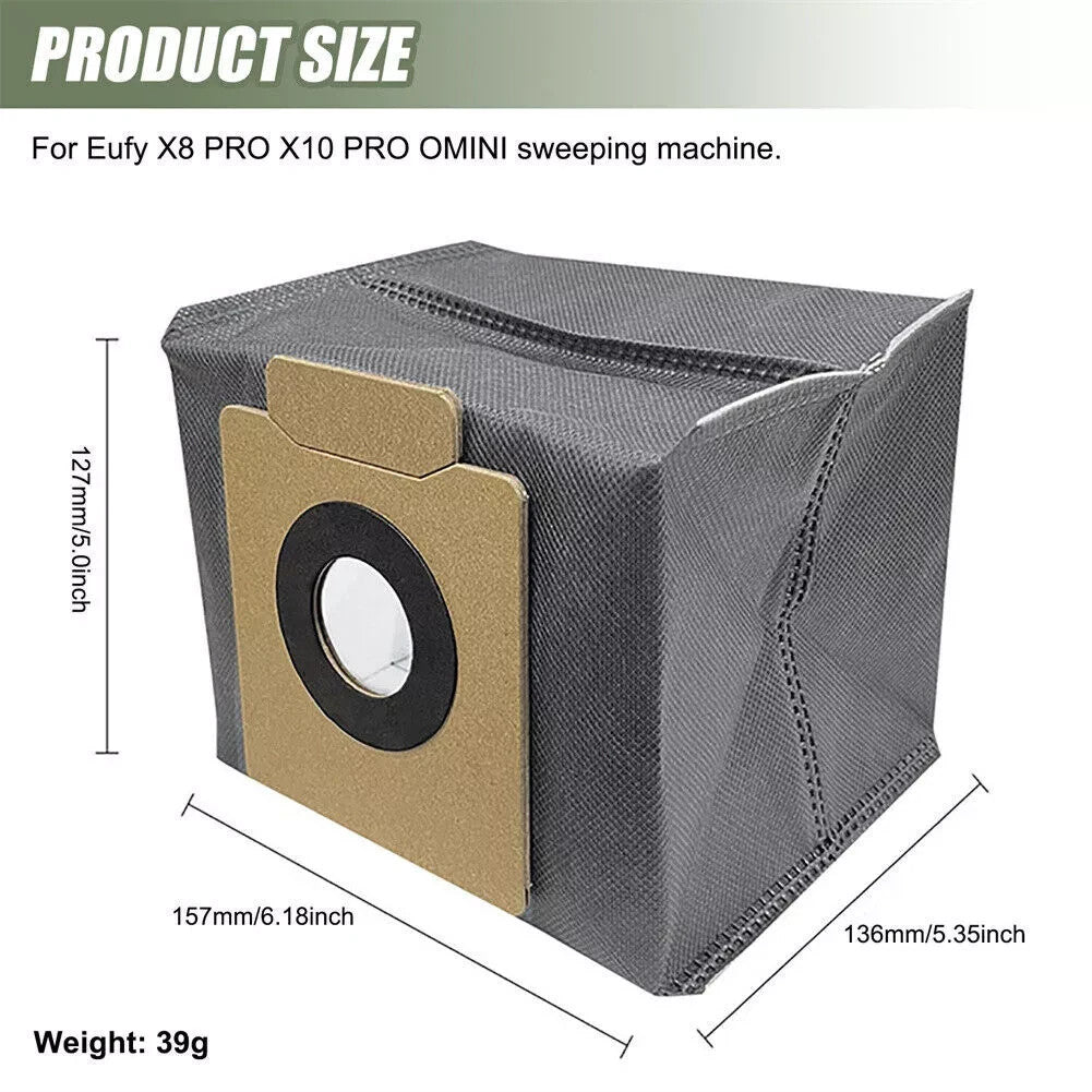 Replacement Vacuum Dust Bags for Eufy X10 Pro Omni X8 Pro 5 Pack