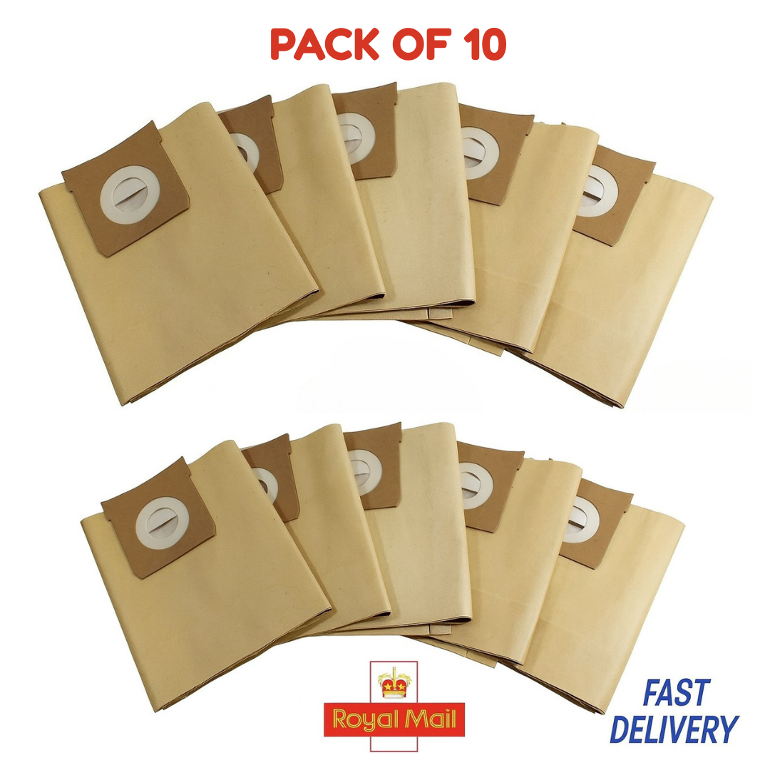 10 Pack Heavy Duty Dust Bags for Titan 16L 20L 30L 40L Wet Dry Vacuum