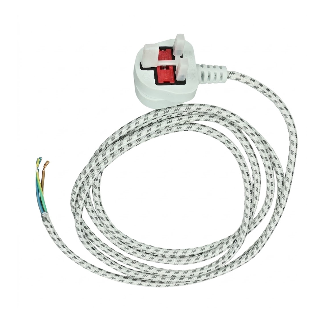 Universal 2.5 Metre Mains Power Cable for Steam & Generator Irons 13A UK Plug
