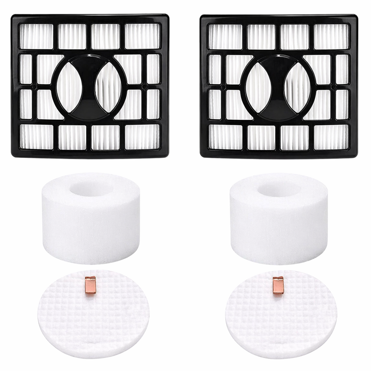 Foam and Felt Vacuum Cleaner Filter Kit Replacement 2 Pack