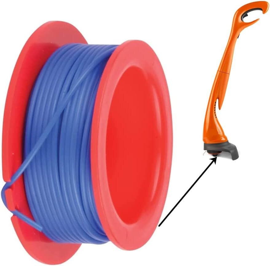 Replacement Strimmer Spool & Line Compatible with Flymo ET21 Mini Trim ST FLY031