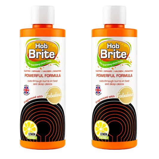 Hob Brite Lemon Sherbet Hob Cleaning Cream 250ml 2 Pack for Ceramic & Glass Hobs