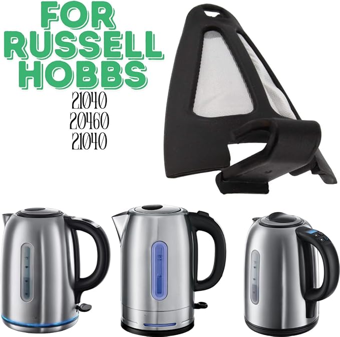 FIND A SPARE Kettle Filters for Russell Hobbs 20460 21040 26300 207070 Anti Scale Filter, Black Pack of 2