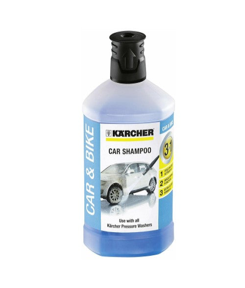 Kärcher 1L 3-in-1 Car Shampoo Plug and Clean,Pressure Washer Detergent 62957500