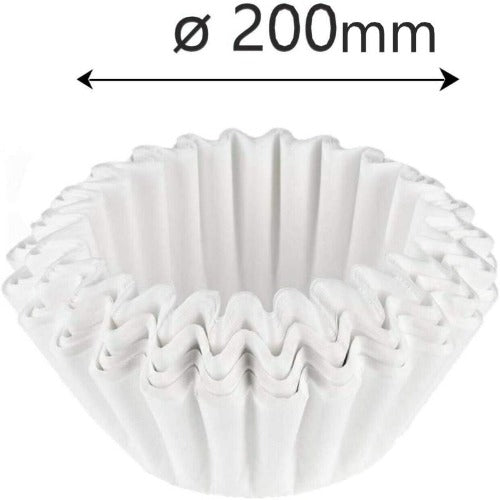 Find A Spare 100 x Paper Coffee Filters 200mm for Bravirol Technivorm Apollo Coffee Machines