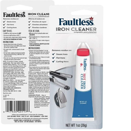 Faultless Iron Base SOLEPLATE CLEANER & Burn Remover x 1 Pack