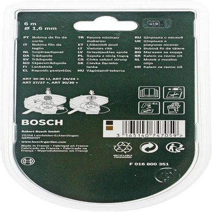 Bosch ART 24 27 30 30-36 LI Strimmer Trimmer Cutting Line Spool Feed (12m, 1.6mm)