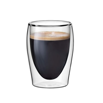 Double Walled Insulated Thermo 200ML Glass Set Ideal for Coffee Cappuccino/Tea/Milk/Hot Chocolate