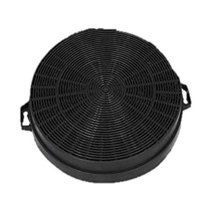 Black Universal Circular Activated Carbon Filter & Attachments 210mm For Ariston Indesit Hotpoint Zanussi Cooker Hoods