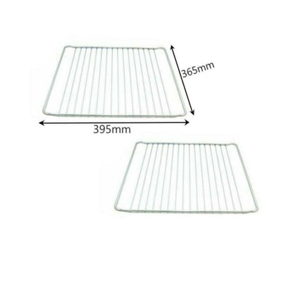 2 x Wire Shelf Rack Grill Racks For Cooker Oven Trays Universal