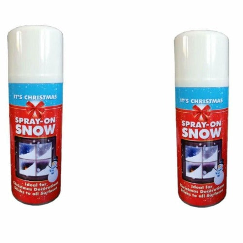 Snow Spray 200ml For Craft Projects Christmas Tree Windows Xmas Pack of 2