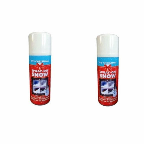 Snow Spray 200ml For Craft Projects Christmas Tree Windows Xmas Pack of 2