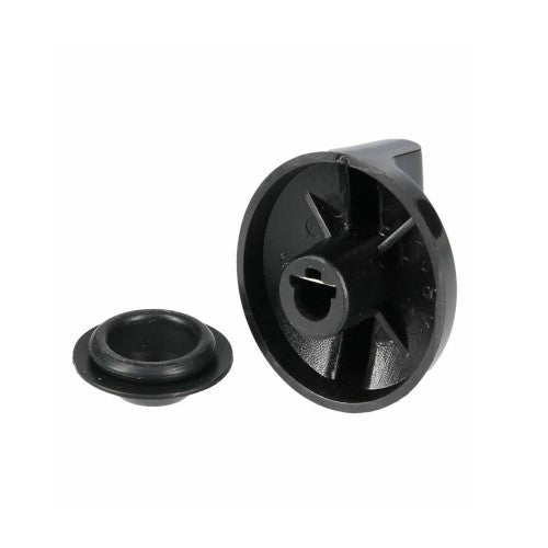 Black Cooker Control Knob & Seal For Miele KM371G KM391G KM371G KM363G KM520 KM523 KM363G  KM520 KM361G Oven Cookers