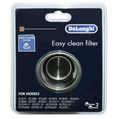 De'Longhi Large Two-Cup Filter Easy Clean