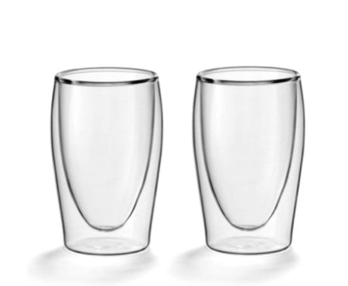 Espresso Glasses 80ML Insulated Thermo Glasses for Hot Coffee 2.8 OZ/80ML Pack of 2