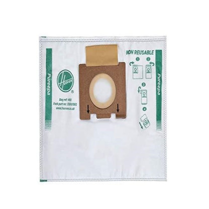 Hoover 35601865 H81 PureHepa Microfiber Dust Bags-Pack of 4, Paper, 3 liters