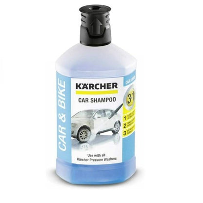 Kärcher 1 L, 3-in-1 Car Shampoo Plug and Clean, Pressure Washer Detergent