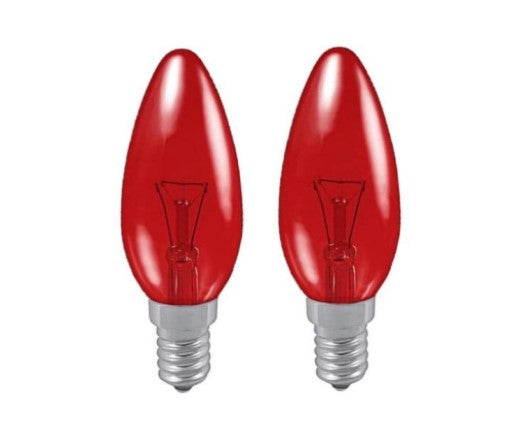 Crompton 2 X Fireglow Candle 40W Small Edison Screw Lamp, E14, 40 W
