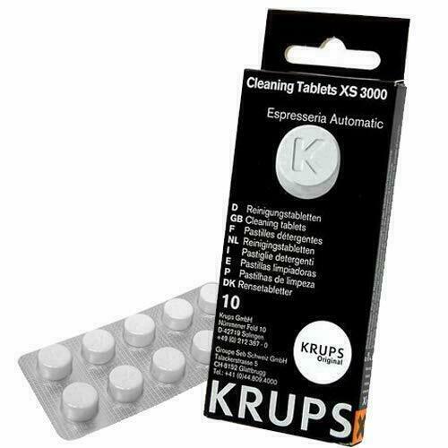 Pack of 10 Krups 8000032496 XS 3000 XS3000 Cleaning Tablets, Plastic