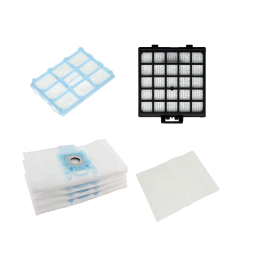 Pack Of 4 Dust Bags & 3 HEPA Filters Kit For Bosch BSG61266 BSG61822GB Vacuum Cleaners