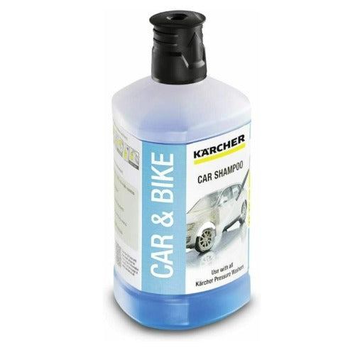Kärcher 1 L, 3-in-1 Car Shampoo Plug and Clean, Pressure Washer Detergent
