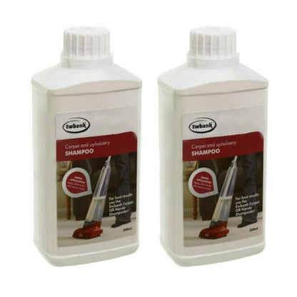 Pack of 2 Genuine Ewbank Carpet & Upholstery Shampoo (500ml)