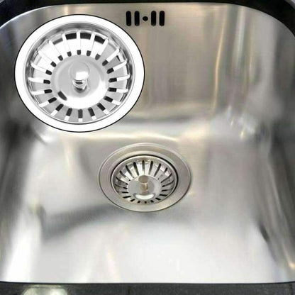 Kitchen Sink Strainer Replacement Waste Plug Basin Drain Filter Steel UK