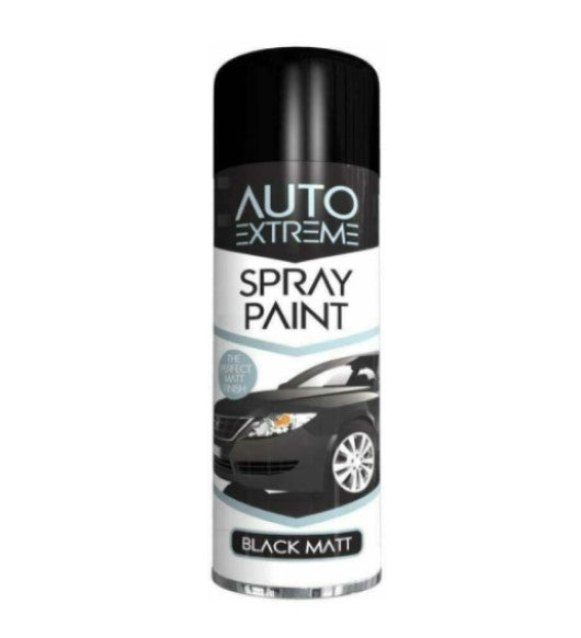 Black Matt Auto Spray Paint for Car Van Bike Aerosol Paint and Art & Craft 250ml